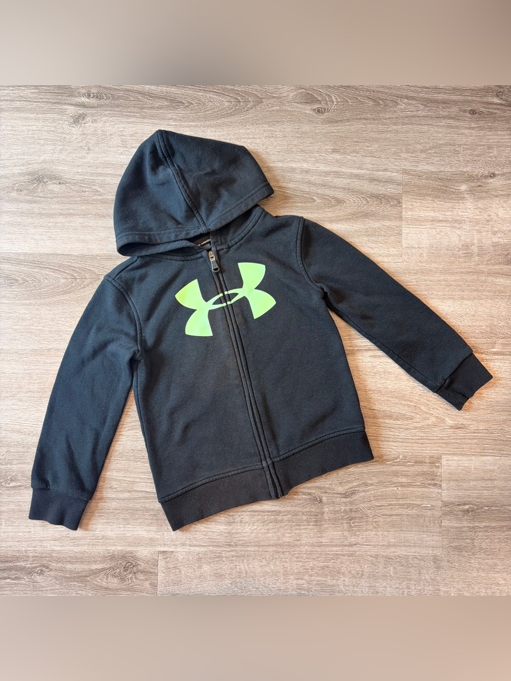 Under Armour boys black zip up jacket with hood